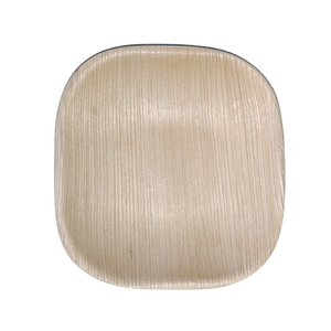 Assiette carrée peu profonde de 4 "de meilleure qualité avec coins arrondis vaisselle durable en céramique et mélamine pour restaurant et maison - Product Image 1