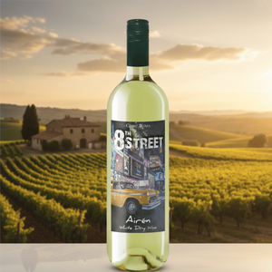 Đường số 8, màu trắng khô, 100% airen, rượu vol 11%, varietal Tây Ban Nha, 0,75lt, từ castilla La Mancha. - Product Image 3