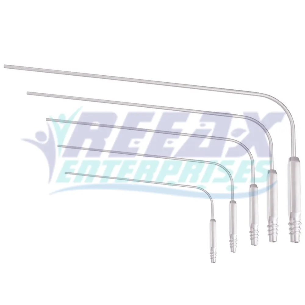 Best Surgical Stainless Steel Customized Logo Print Frazier Suction Tubes Malis Type REEAX ENTERPRISES
