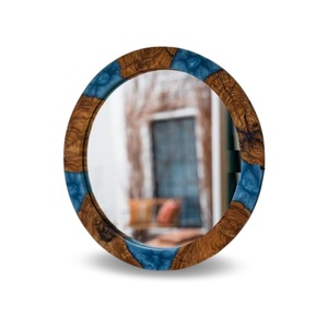 Unique Design Handcrafted Resin <b>Wood</b> Wall <b>Mirror</b> for Living Room Bedroom or Entryway Decor Available for Export Price - Product Image 3