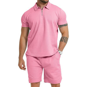 Traje de gimnasio de dos piezas para hombre, camiseta y pantalones cortos a juego, ajuste cómodo, perfecto para entrenamientos y ropa informal de verano - Product Image 6