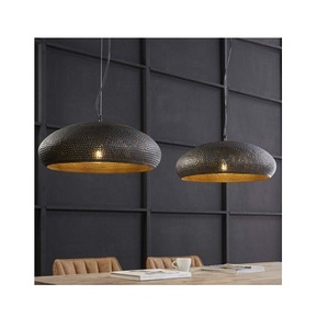 Lámpara colgante de Metal E27 para decoración del hogar, farol marroquí redondo de hierro, de plata antigua, novedad - Product Image 4
