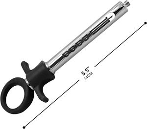 Seringue dentaire manuelle en acier inoxydable de qualité supérieure, 1,8 cc, auto-aspirante, pour usage professionnel, poignée ergonomique, instruments certifiés CE - Product Image 6