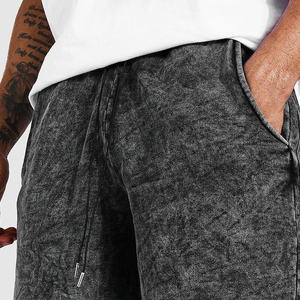 กางเกงขาสั้นสำหรับผู้ชายกางเกงขาสั้นสำหรับผู้ชายกางเกงขาสั้นซักแบบเป็นกรดพิมพ์ลายโลโก้ได้ตามต้องการ - Product Image 6