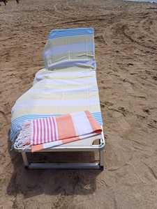 Marin Pattern Cotton <b>Turkish</b> Peshtemal Beach <b>Towel</b> Fast Drying Washable Tassels for Men Women Colorful for Home Sauna Everyday - Product Image 5