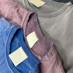 Camiseta Personalizada Finch Garment, 100% Algodón, Lisa, Vintage, Camisetas Deslavadas al Sol, Gruesas, para Hombre y Mujer, Camisetas con Lavado Ácido - Product Image 3