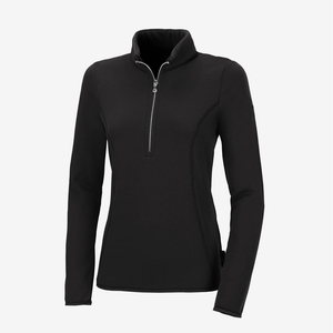 Hauts de base équestres pour femmes 2026 à manches longues et demi-zip, haut de gamme, anti-humidité, pour le confort en équitation - Product Image 2