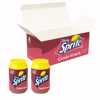 Bocaux en plastique PET de qualité alimentaire les plus vendus – Lot de 8 bouteilles style canettes de soda – Petits pots de rangement pour aliments et articles de première nécessité