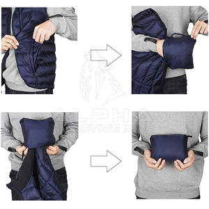 Chaleco acolchado para hombre de diseño personalizado más vendido de 2024, ropa de calle de talla grande de alta calidad, tela de poliéster con carcasa de nailon, logotipo suave - Product Image 6