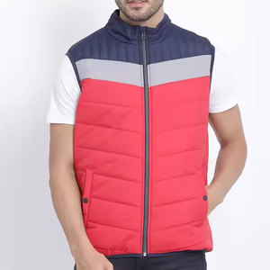 Gilet d'hiver matelassé pour homme, coupe ajustée, marque privée, nouvelle arrivée, fermeture éclair intégrale - Product Image 1