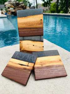 Sous-verre en bois poli classique de qualité supérieure a Z ENTERPRISES AZE-032 avec résine époxy transparente résistante à la chaleur pour le café et le thé - Product Image 5