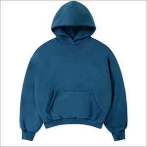 เสื้อฮู้ดดี้สีลาเวนเดอร์คุณภาพดีที่สุด ผ้าฝ้าย 100% ทรงบ็อกซี่ สไตล์สตรีทแวร์ ไหล่ตก เสื้อฮู้ดดี้ฤดูหนาวที่ดีที่สุดสำหรับผู้ชาย - Product Image 2