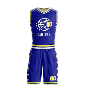 Uniforme de baloncesto personalizado para hombre, alta calidad, 100% poliéster, ligero, conjuntos de secado rápido, logotipo transpirable, Impresión de nombre de jugador - Product Image 4