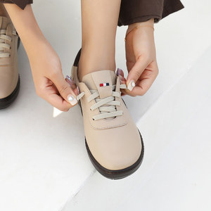 Chaussures décontractées à plateforme de 5 cm en cuir d'agneau véritable faites à la main pour femmes [JSHOE] - Product Image 2