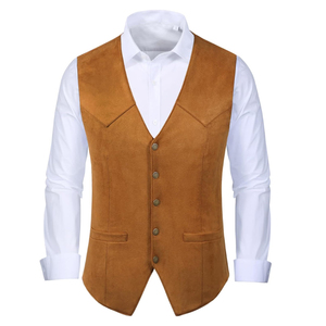 Chaleco de hombre de cuero genuino de alta calidad al mejor precio, cómodo y elegante, nuevo diseño de moda, hecho directamente en Pakistán a la venta - Product Image 6