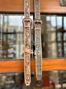 Nueva correa de bolsa de repuesto pintada a mano de cuero genuino Real con ajustadores correa de guitarra/cámara desmontable personalizada occidental - Product Image 6