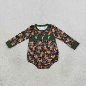 Ropa de Caza para Niños, Mono de Manga Larga con Estampado de Hojas Verdes y Ciervos - Product Image 5