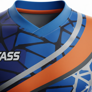 Camiseta de Fútbol Personalizada OEM, Transpirable, 100% Poliéster, Unisex, Manga Corta, Impresión de Logotipo y Nombre del Equipo - Product Image 4