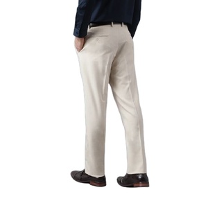 กางเกงขายาวผ้าลูกฟูกเอวสูงเอวสูงแบบทางการกางเกงแฟชั่นแนวธุรกิจลำลองแบบสมาร์ทสำหรับผู้ชายผ้ายืดสำหรับฤดูหนาว - Product Image 3