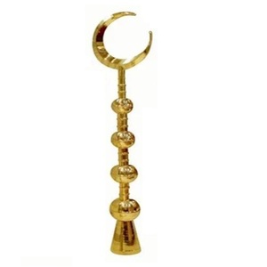 Minaretes de latón hechos a mano de alta calidad, artesanías árabes de estilo religioso con decoración hermosa de Metal con acabado pulido - Product Image 6