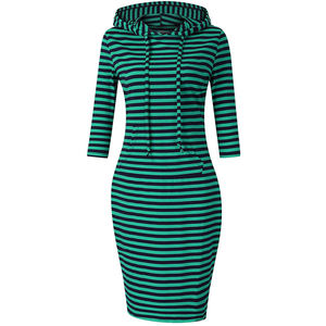 Personalizado de manga corta Casual hasta la rodilla señoras vestidos de carrera precio barato algodón suelto Oficina mujeres vestidos de carrera - Product Image 3