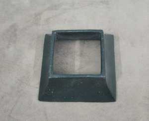 ฝาครอบฐานราวราวสำหรับราวติดตั้งฐานอะลูมิเนียมสี่เหลี่ยมสีดำเคลือบผง - Product Image 1