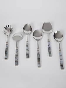 Juego de cubiertos de acero inoxidable con manijas de trabajo únicas para uso en restaurantes, cuchillos, cubiertos, cubiertos, cuchara de boda de la India - Product Image 2