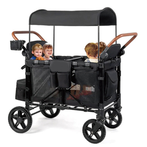 Có thể gập lại sang trọng Xe đẩy em bé trẻ em 4 chỗ ngồi pram Wagon xe đẩy với <span class=keywords><strong>TOP</strong></span> Sun canopy cho du lịch mẹ pram trẻ sơ sinh xe đẩy em bé - Product Image 1