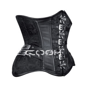 Corset gothique steampunk avec boucle en cuir, ceinture de taille steampunk pour cosplay - Product Image 3
