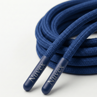 Cordon de capuche tressé personnalisé avec logo, 100% coton enduit, haute ténacité, 3 brins torsadés, cordon de vêtement écologique