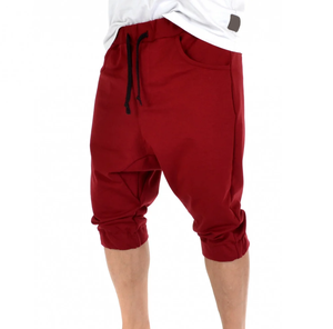 Nouveauté Shorts de survêtement pour homme de bonne qualité à entrejambe tombant, respirants, 100% coton, personnalisables, couleur unie, style vintage, non tissés, infroissables - Product Image 1