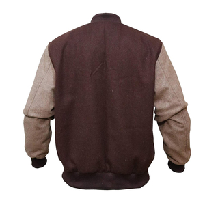 Chaqueta universitaria de béisbol personalizada de lana de chenilla para hombre, nuevo diseño personalizado, estilo universitario liso con letras para invierno - Product Image 3