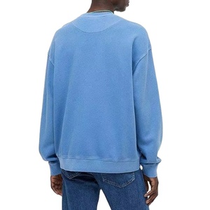 Sweat à capuche de luxe en molleton français surdimensionné 100% coton, col rond, broderie personnalisée, style streetwear, automne - Product Image 3