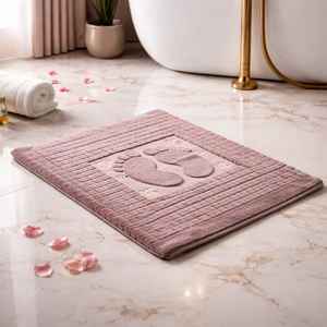 Serviette de bain en coton doux et écologique, 50x70cm, antidérapante, ultra épaisse, luxueuse, très absorbante - Product Image 3