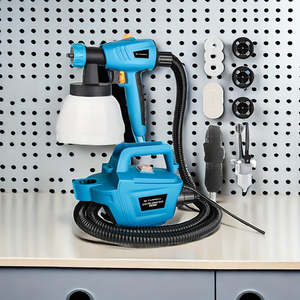 Pistola de Pintura Profesional de 800W con Tanque Extraíble de 1300ml, 4 Boquillas, 3 Patrones de Pulverización, Rendimiento Versátil de 1200ml/min - Product Image 1