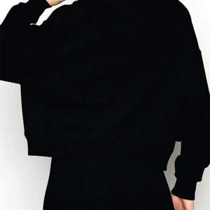 69% Viscose 26% Polyester 5% Elastane Lounge Essential Noir Gaufré Full Zip Through <span class=keywords><strong>Sweat</strong></span> <span class=keywords><strong>à</strong></span> <span class=keywords><strong>capuche</strong></span> pour femme - Product Image 6