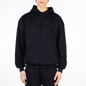 เสื้อฮู้ดดี้โอเวอร์ไซส์ผ้าเฟรนช์เทอร์รี่หนานุ่มพิมพ์ลายสำหรับผู้ชาย ทรงหลวมไหล่ตก  รับผลิตแบบ OEM พร้อมบริการสกรีนโลโก้ตามสั่ง - Product Image 1