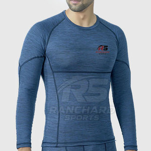 Créez Votre Propre Logo Chemises de Compression pour Hommes Vêtements de Fitness Dernier Design Chemises de Compression pour Hommes - Product Image 4