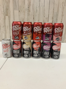Dr Pepper Zero Sugar Strawberries and Cream Soda Pop, 12 fl oz, lot de 12 canettes - Product Image 5