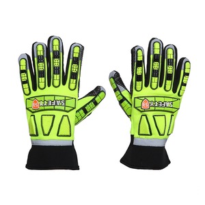 Synthetic Leather TPR Durable Anti Vibration Anti-Slip Safety Impact <b>Gloves</b> for Industry labor and for mechanics - Product Image 1