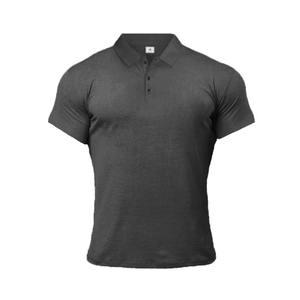 Muscleguys Plus Size Men's Polos de manga corta de alta calidad Slim Polo Shirt Men Fitness Excellent Quality Polo homme - Product Image 6