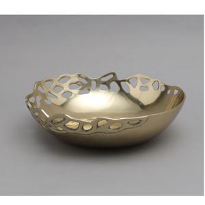 Cuenco para servir chocolate hecho a mano, cuenco de sopa dorado de aluminio pulido, cuenco único para servir para restaurantes, bodas, Apto para lavavajillas - Product Image 2