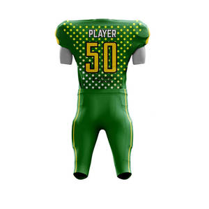 ชุดยูนิฟอร์มอเมริกันฟุตบอลราคาประหยัด ดีไซน์โดดเด่น พิมพ์ลายแบบซับลิเมชั่น ระบายอากาศได้ดี - Product Image 2