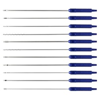Kit de canules de liposuccion 5 canules Luer Lock 2 mm avec adaptateur de transfert en acier inoxydable, manuel, certifié CE, pour chirurgie plastique