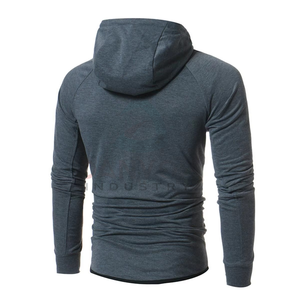 Custom Oversized full Zipper Solid <b>Colour</b> Hooded with Pockets Pullover Men Hoodies High Quality Casual Sports <b>Plain</b> Hoodie - Product Image 4