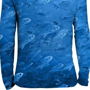 เสื้อตกปลาผู้ชายแบบสวมหัว แห้งเร็ว ระบายอากาศดี UPF 50+ ไซส์ใหญ่ คุณภาพสูง บริการ OEM รับทำโลโก้ตามสั่ง 100% - Product Image 4