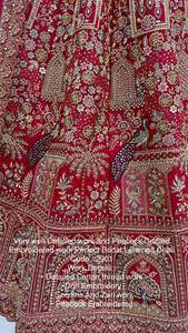 Ropa nupcial de seda con lentejuelas y bordado Zari Lehenga Choli Fabricante y proveedor de Surat a la tarifa más baja - Product Image 6