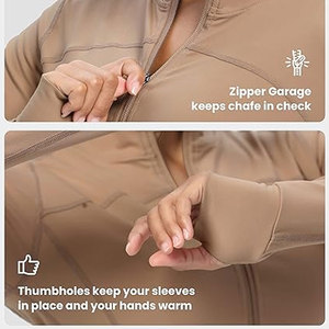 El más nuevo diseño de invierno Artículo Mujeres Fitness Chaquetas Logotipo de marca Spandex/Poliéster Hecho Mujeres Fitness Chaquetas - Product Image 6