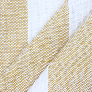 Produits textiles de maison en nappe à rayures beiges et blanches 150x300 cm 190 g/m² Tissu en coton 100% d'Inde - Product Image 3