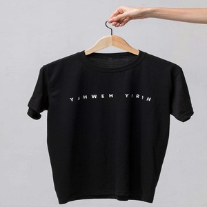 T-shirt à col rond pour hommes Streetwear vente en gros 100% coton dans différentes méthodes d'impression et matériaux en stock à vendre - Product Image 6